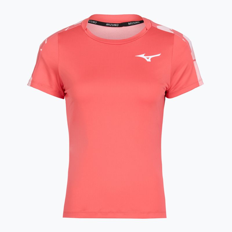 Maglia da tennis donna Mizuno Daybreakers Printed calypso coral