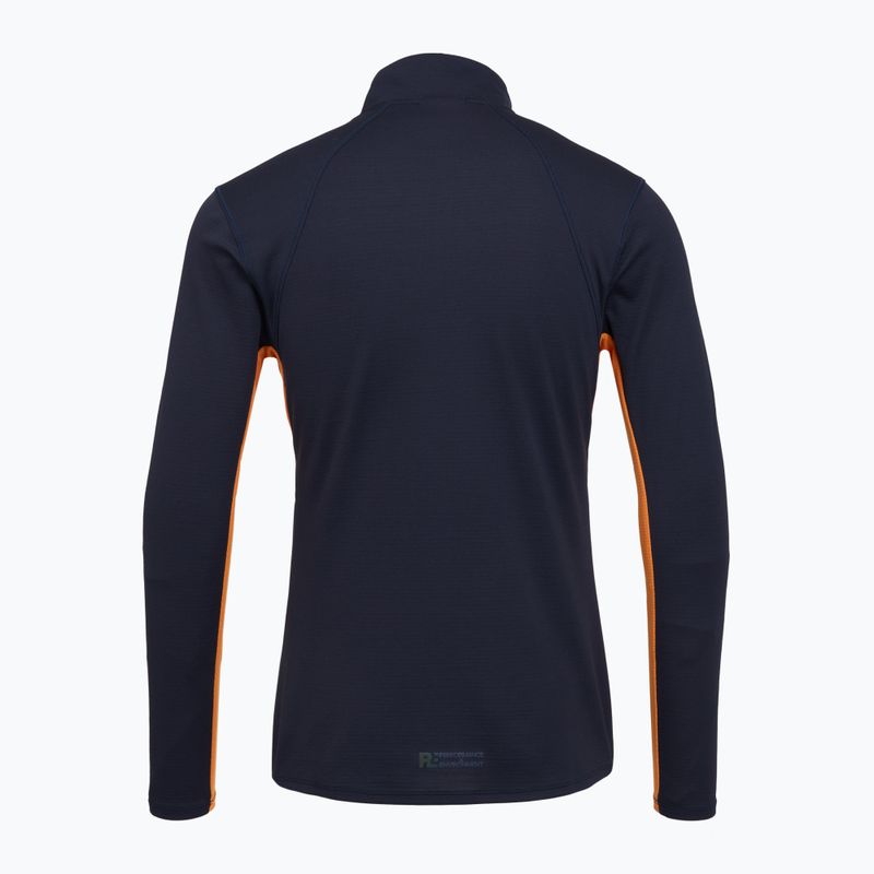 Maglia running uomo manica lunga Mizuno Tech Thermal Charge Half Zip baritone blue 2