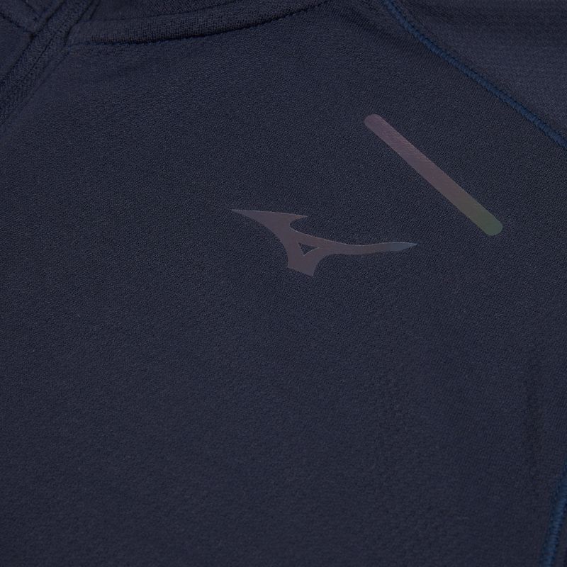 Maglia running uomo manica lunga Mizuno Tech Thermal Charge Half Zip baritone blue 3