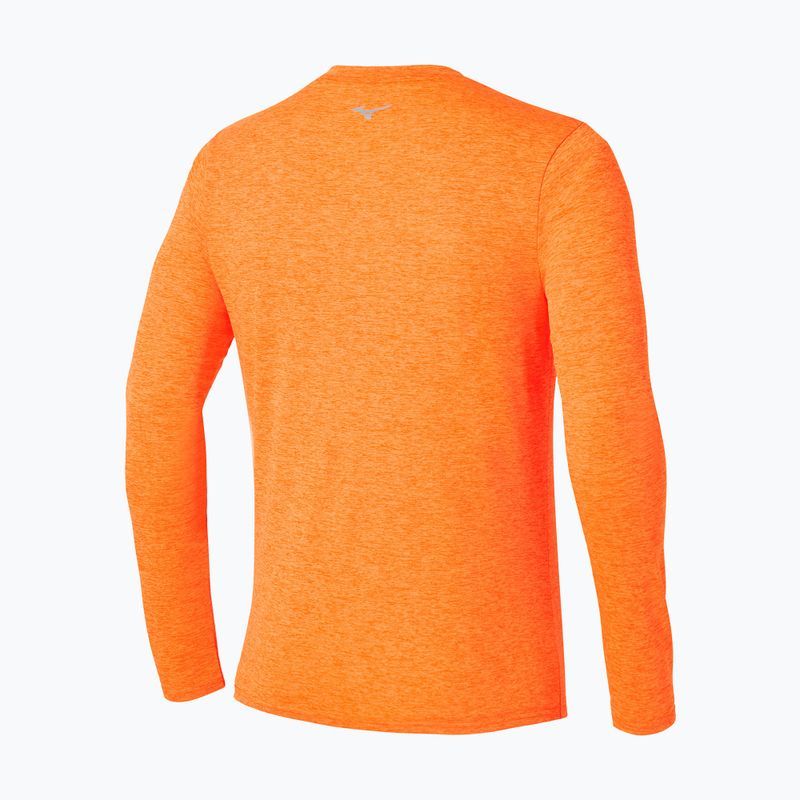 Mizuno Core Impulse Half Zip Tee Uomo tangelo running longsleeve 2