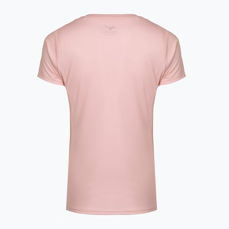Maglietta da running da donna Mizuno Core Graphic Tee color malva sbiancato 2