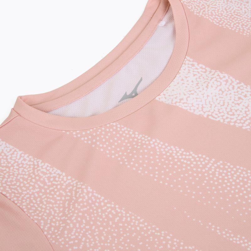 Maglietta da running da donna Mizuno Core Graphic Tee color malva sbiancato 3