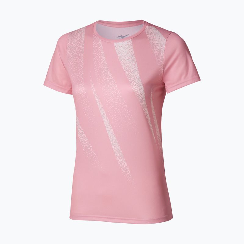 Maglietta da running da donna Mizuno Core Graphic Tee color malva sbiancato