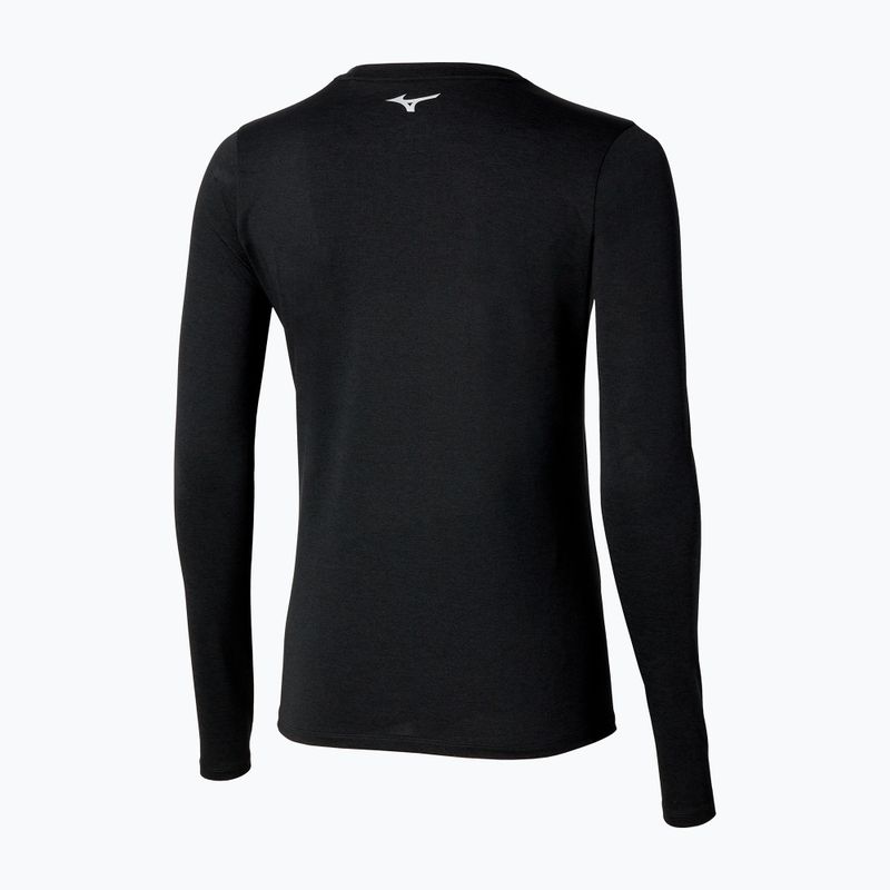 Maglietta Mizuno Core Impulse a maniche lunghe da donna, nero 2