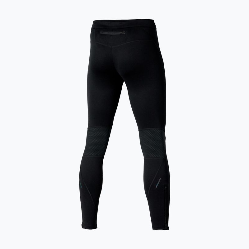 Leggings da corsa da uomo Mizuno Active Warmalite Long Tight nero 4