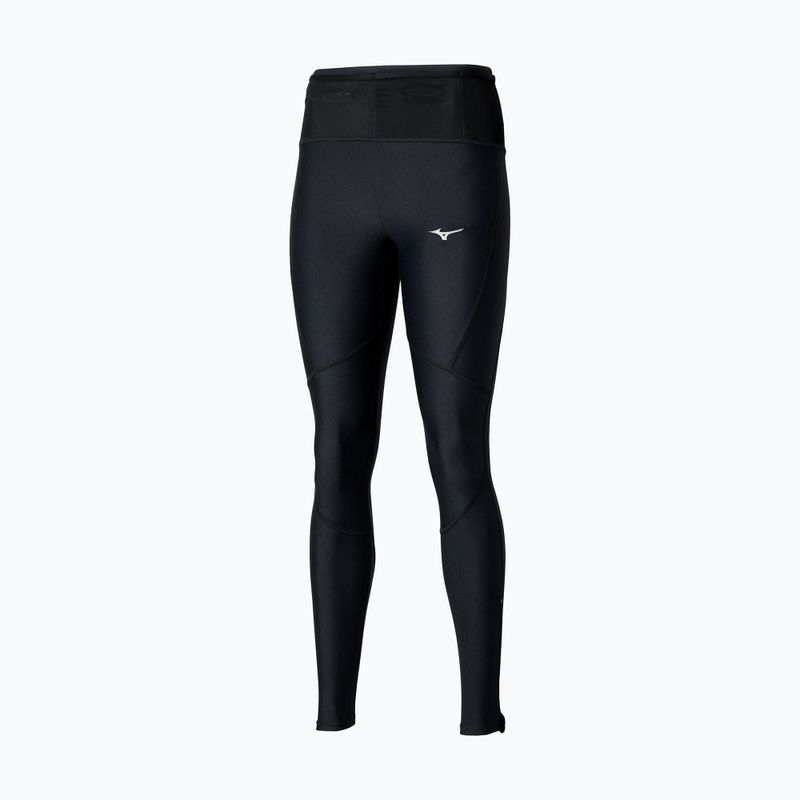 Leggings da corsa da donna Mizuno Trail Multipocket Long nero