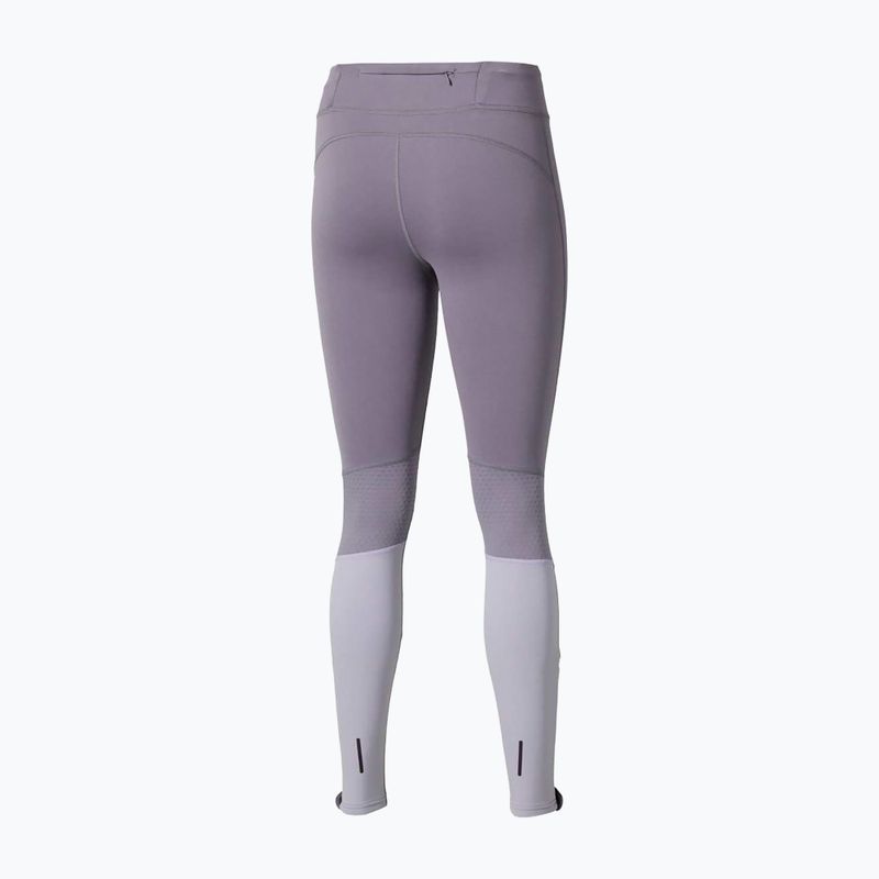 Leggings running donna Mizuno Active Warmalite Long quicksilver 2