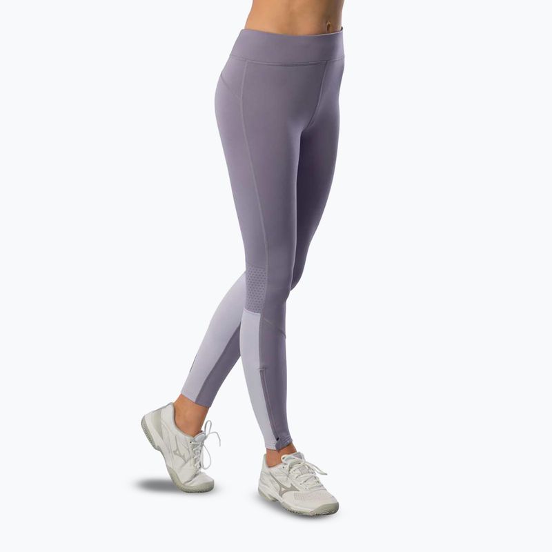 Leggings running donna Mizuno Active Warmalite Long quicksilver 3