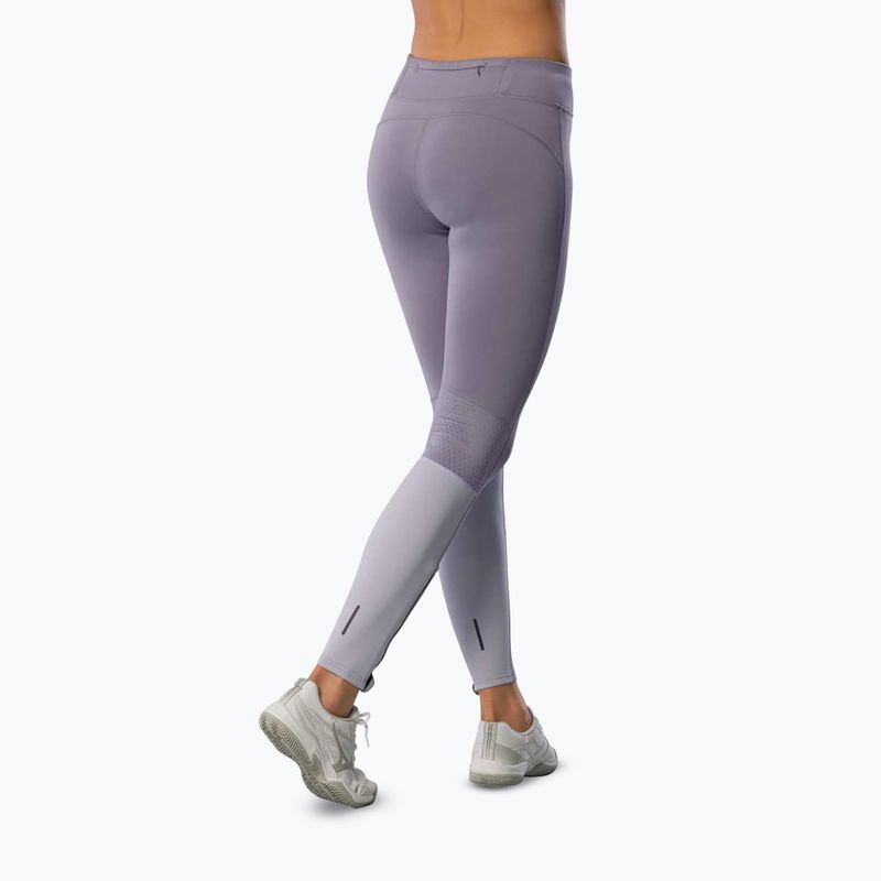 Leggings running donna Mizuno Active Warmalite Long quicksilver 4