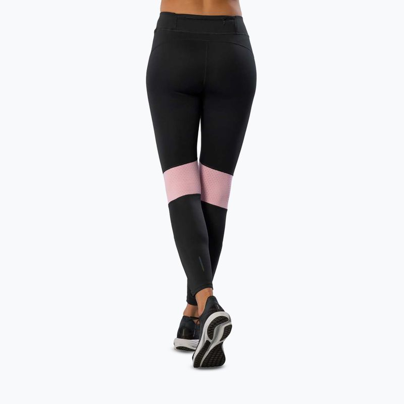 Leggings da running donna Mizuno Active Warmalite Long black/mauve 4