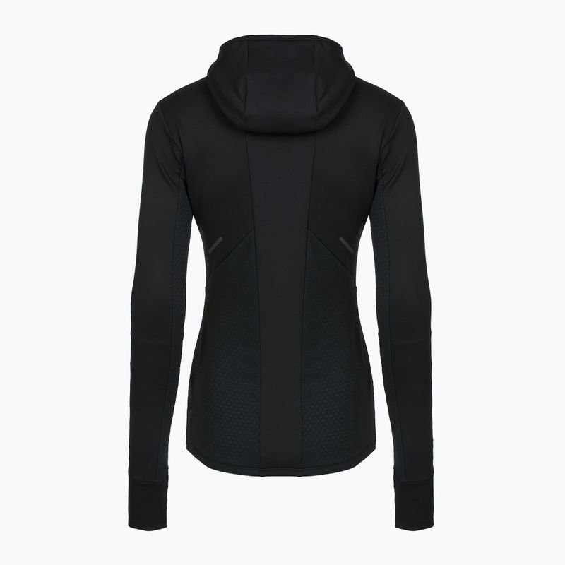 Felpa running donna Mizuno Active Warm Hooded black 2