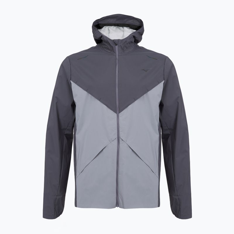 Giacca da running uomo Mizuno Tech Thermal Charge Hooded quiksilver