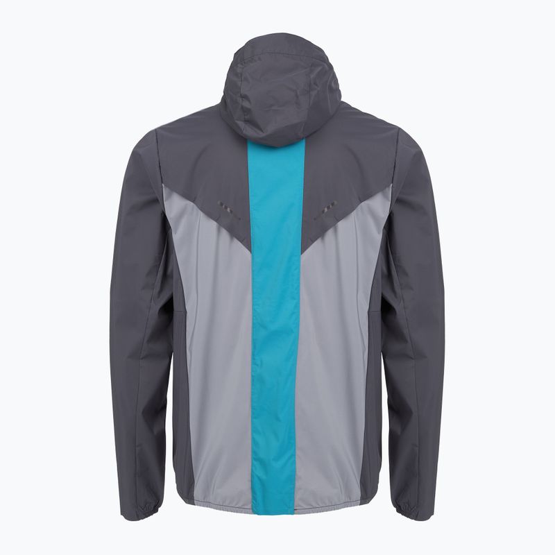 Giacca da running uomo Mizuno Tech Thermal Charge Hooded quiksilver 2