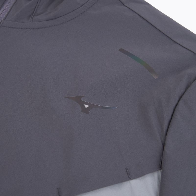 Giacca da running uomo Mizuno Tech Thermal Charge Hooded quiksilver 3
