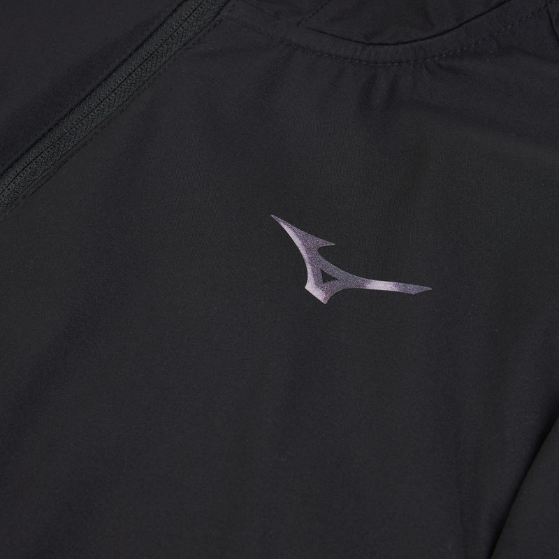 Giacca running donna Mizuno Tech Thermal Charge Hooded black 3