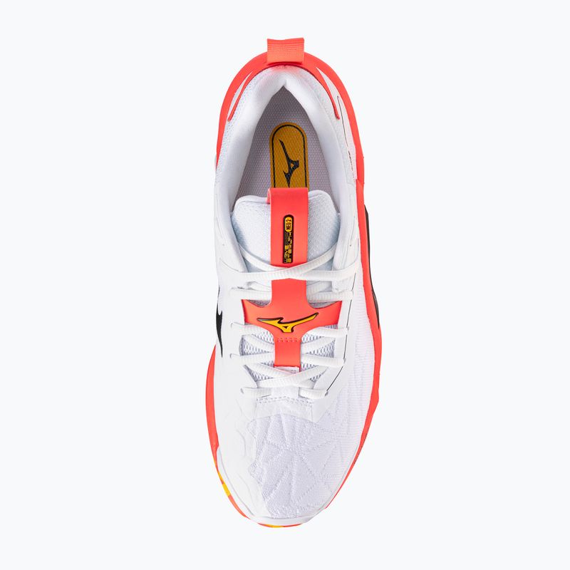 Scarpa da pallamano Mizuno Wave Stealth Neo 2 bianco/corallo rosso 2/citrus 5