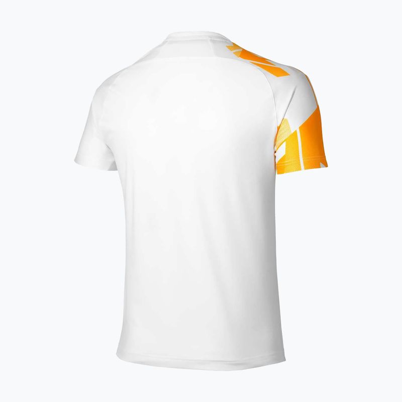 Maglia da tennis uomo Mizuno Daybreakers Shadow white/citrus 2