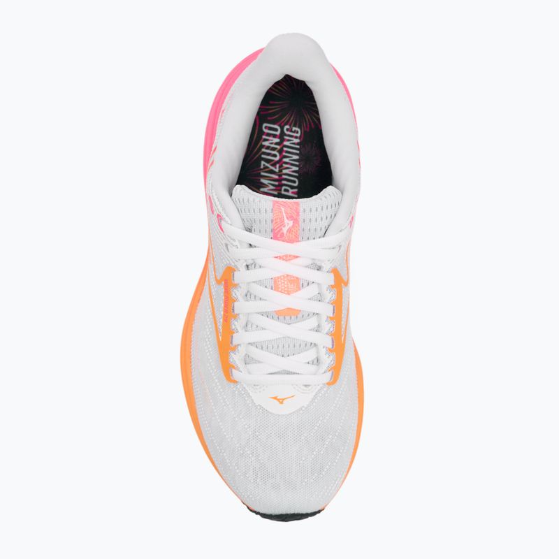 Scarpe da running Mizuno Wave Rider 28 white/tang orange/pink tetra 5