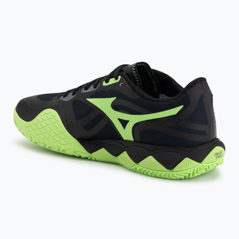 Scarpe da padel Mizuno Wave Enforce Tour 2 black/foliage green/glowing ap 3