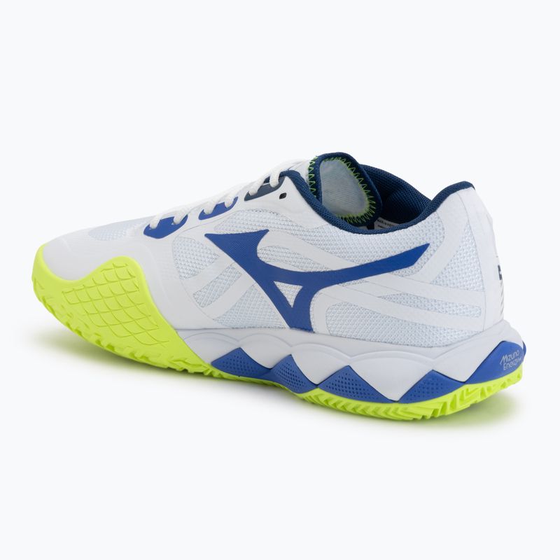 Scarpe da tennis Mizuno Wave Enforce Tour 2 CC white/dazzling blue/lightning 3