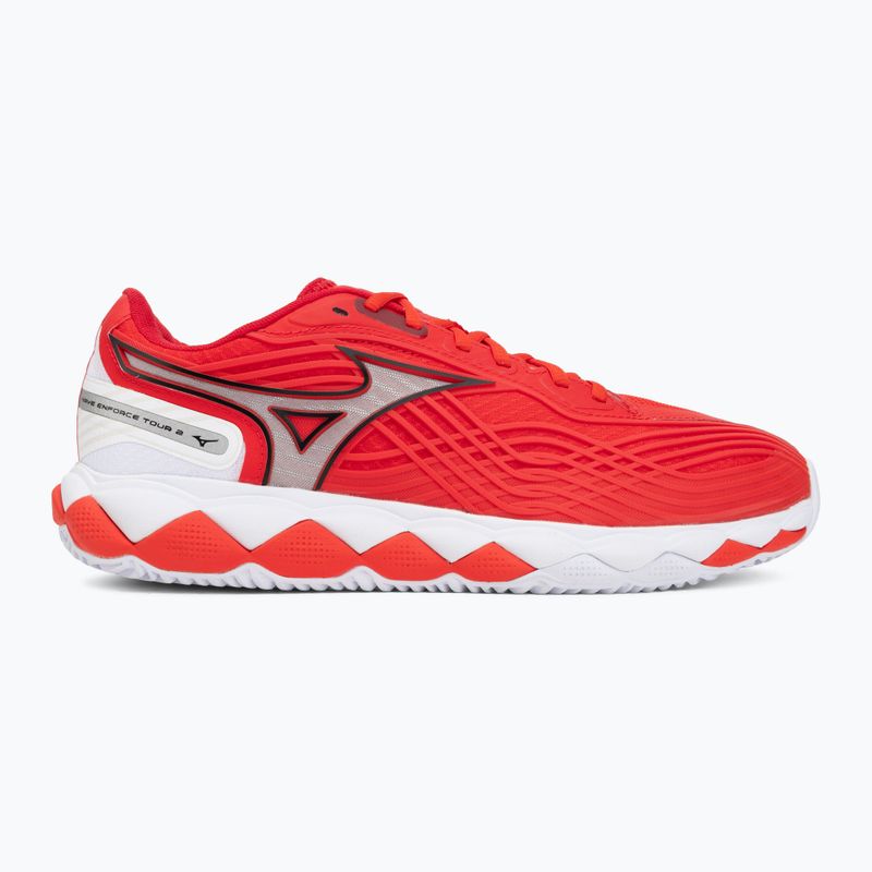 Scarpe da tennis Mizuno Wave Enforce Tour 2 CC fiery red/white/sun-dried toma 2