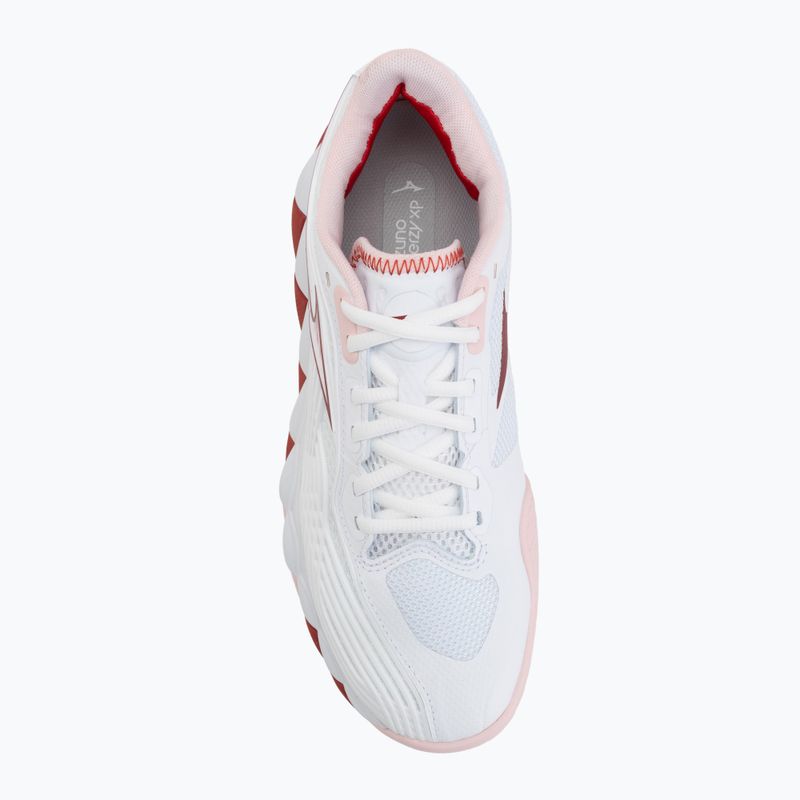 Scarpe da tennis da donna Mizuno Wave Enforce Tour 2 CC white/pinkesque/barbados/cherry 5