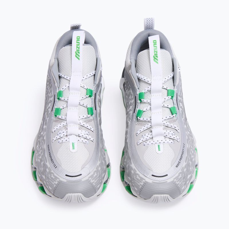 Scarpe Mizuno Wave Prophecy 13.2 harbor mist/black/vibrant green 3