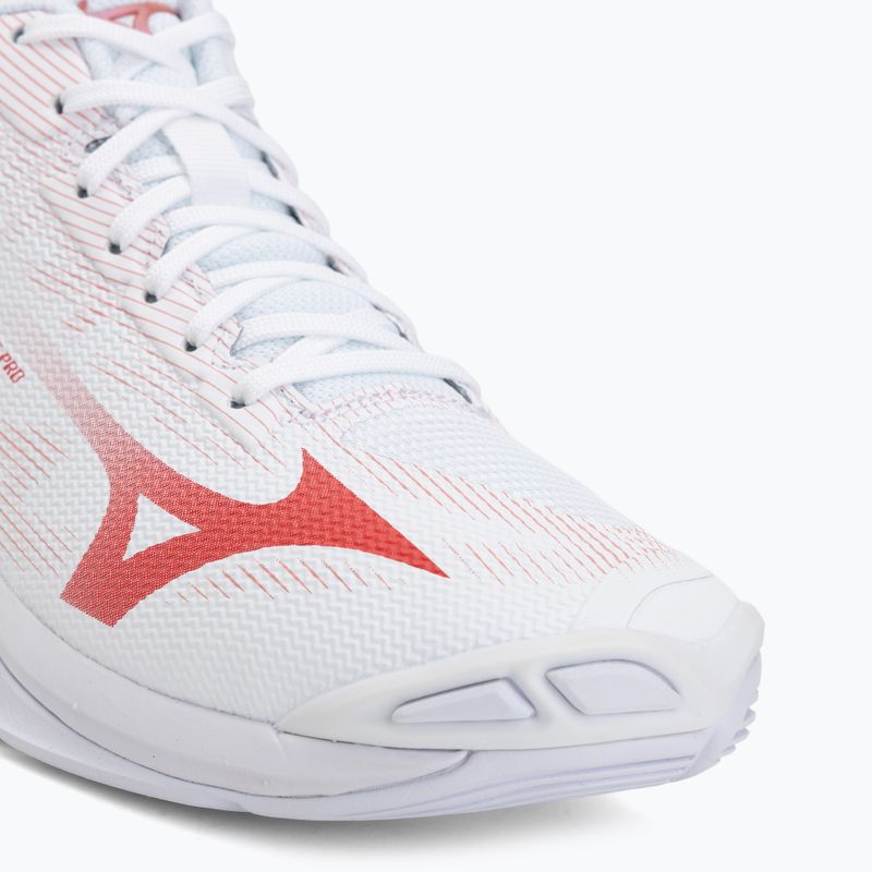 Scarpe da pallavolo donna Mizuno Wave Lightning Pro Mid white/rose elegance/lava falls 7
