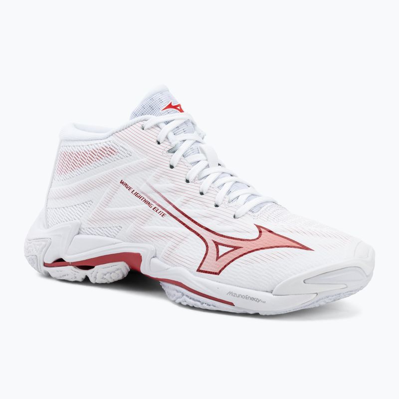 Scarpe da pallavolo donna Mizuno Wave Lightning Elite Mid white/rose elegance/lava falls