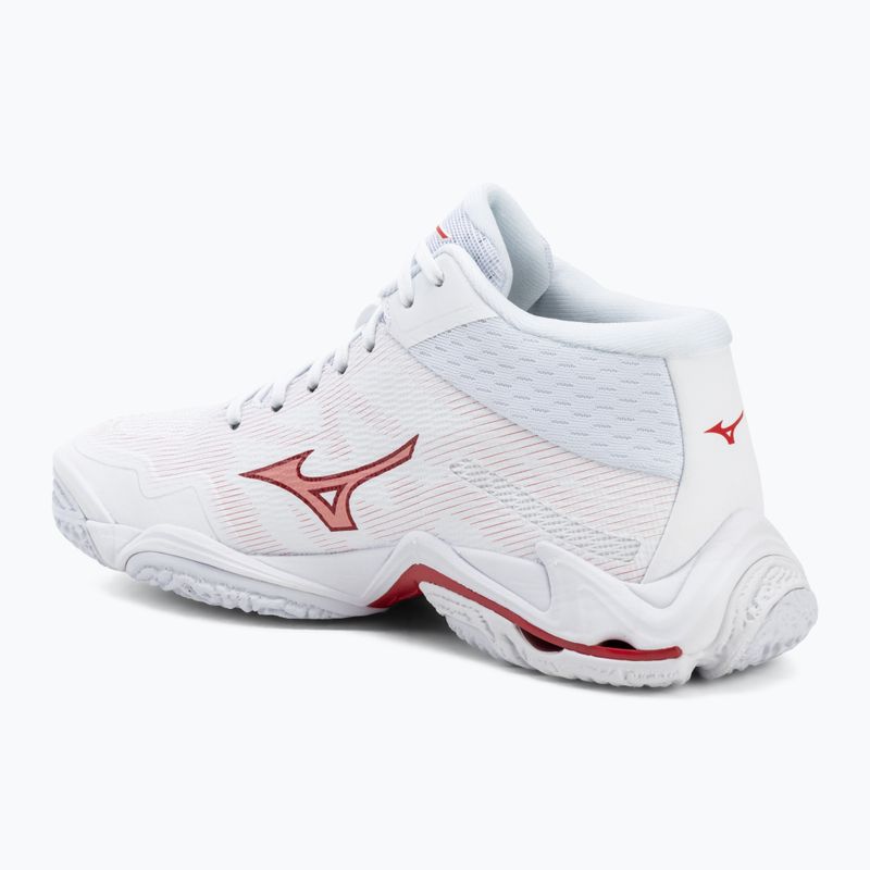 Scarpe da pallavolo donna Mizuno Wave Lightning Elite Mid white/rose elegance/lava falls 3
