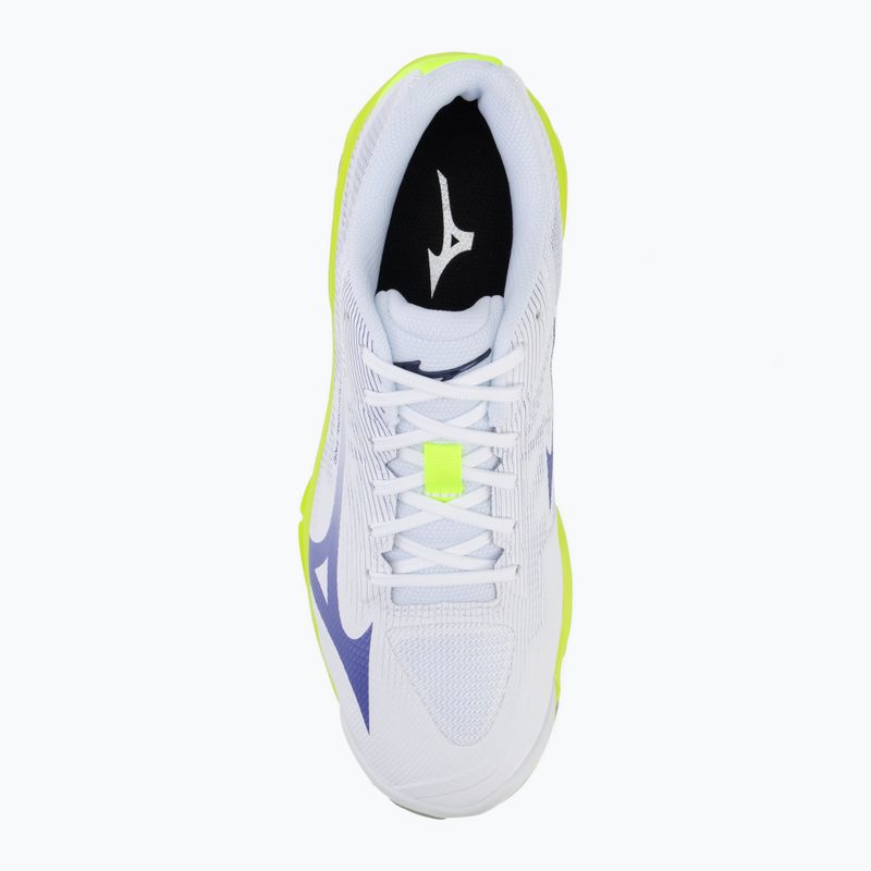 Scarpe da volley Mizuno Wave Lightning Pro white/lighting yellow/dazzling blue 5
