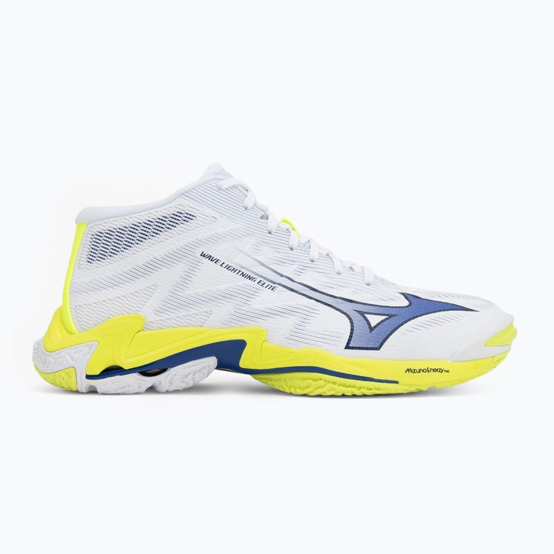 Scarpe da pallavolo Mizuno Wave Lightning Elite Mid white/lighting yellow/dazzling blue 2