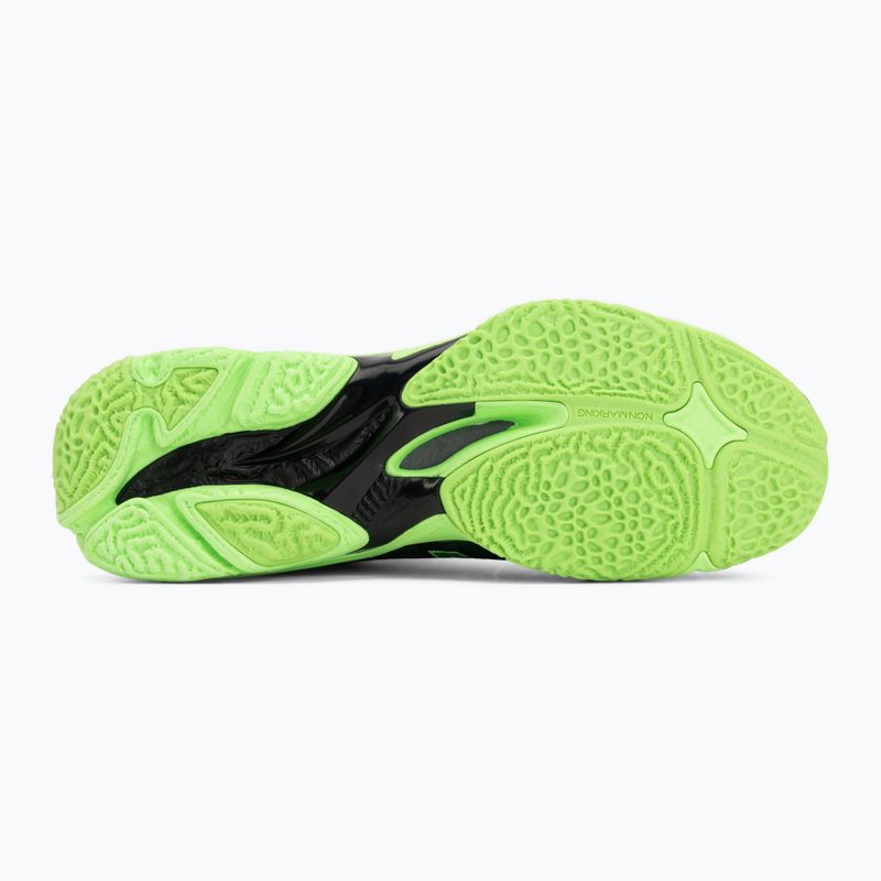 Scarpe da pallavolo Mizuno Wave Lightning Elite Mid black/glowing apple/mandarin orange 4