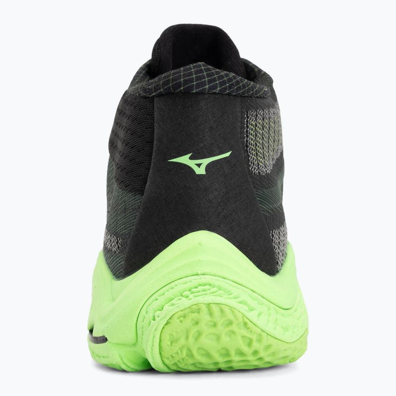 Scarpe da pallavolo Mizuno Wave Lightning Elite Mid black/glowing apple/mandarin orange 6