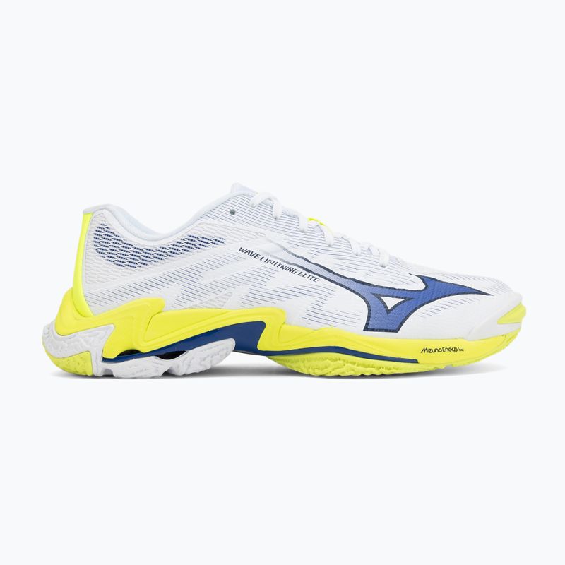 Scarpe da pallavolo Mizuno Wave Lightning Elite White/Lightning Yellow/Dazzling Blue 2