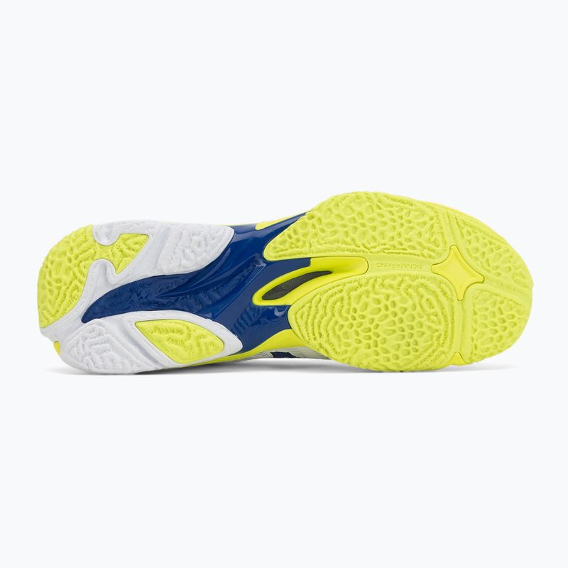 Scarpe da pallavolo Mizuno Wave Lightning Elite White/Lightning Yellow/Dazzling Blue 4