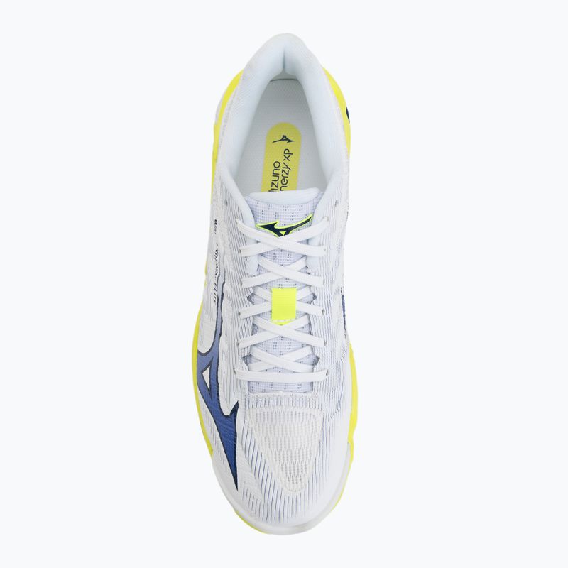 Scarpe da pallavolo Mizuno Wave Lightning Elite White/Lightning Yellow/Dazzling Blue 5