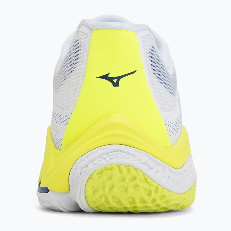 Scarpe da pallavolo Mizuno Wave Lightning Elite White/Lightning Yellow/Dazzling Blue 6