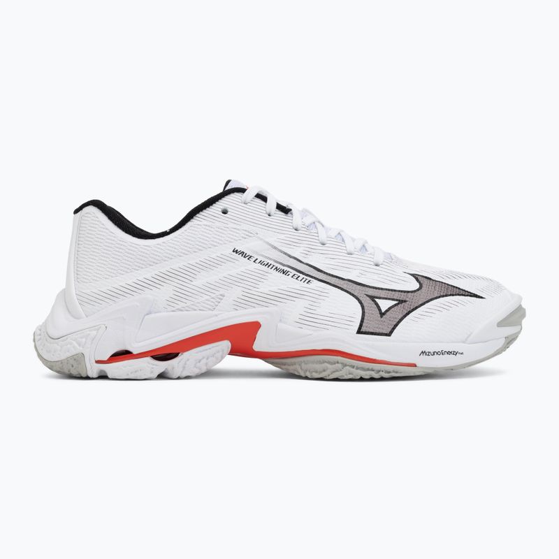 Scarpe da pallavolo Mizuno Wave Lightning Elite white/black/fiery red 2