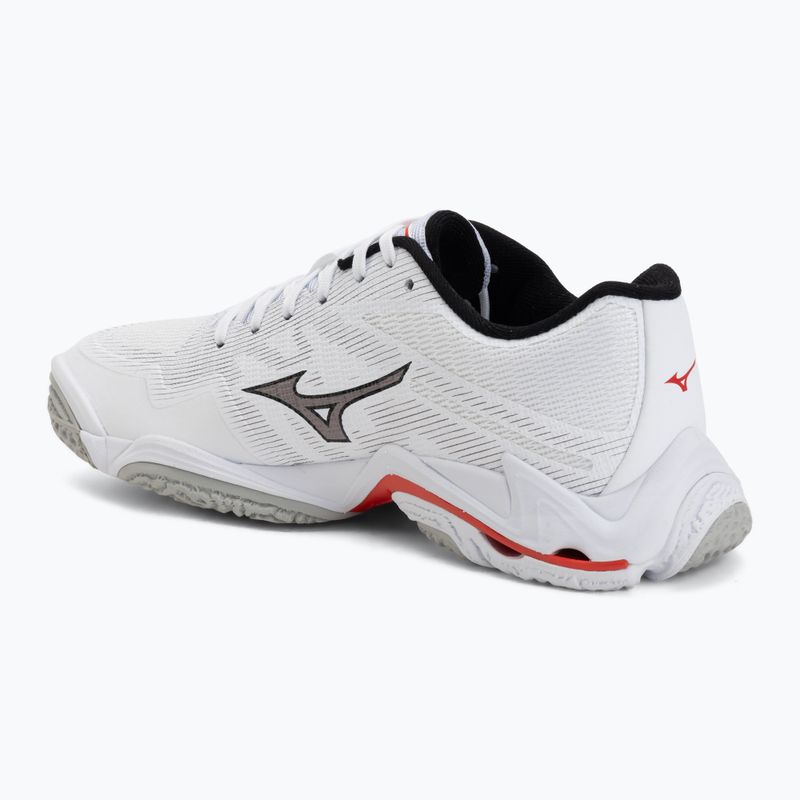 Scarpe da pallavolo Mizuno Wave Lightning Elite white/black/fiery red 3
