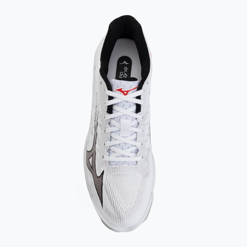 Scarpe da pallavolo Mizuno Wave Lightning Elite white/black/fiery red 5