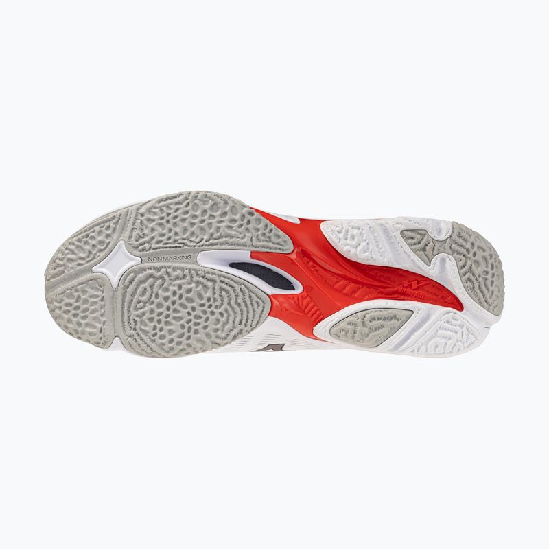 Scarpe da pallavolo Mizuno Wave Lightning Elite white/black/fiery red 4