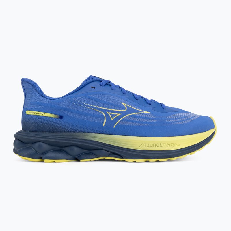 Scarpe da running uomo Mizuno Wave Skyrise 7 dazzling blue/fortune yellow/estate blue 2