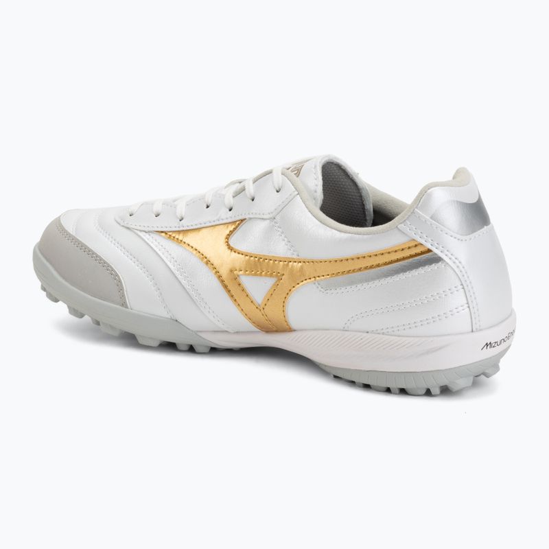 Scarpe da calcio Mizuno Morelia Sala Pro TF white/football gold/galaxy silver 3