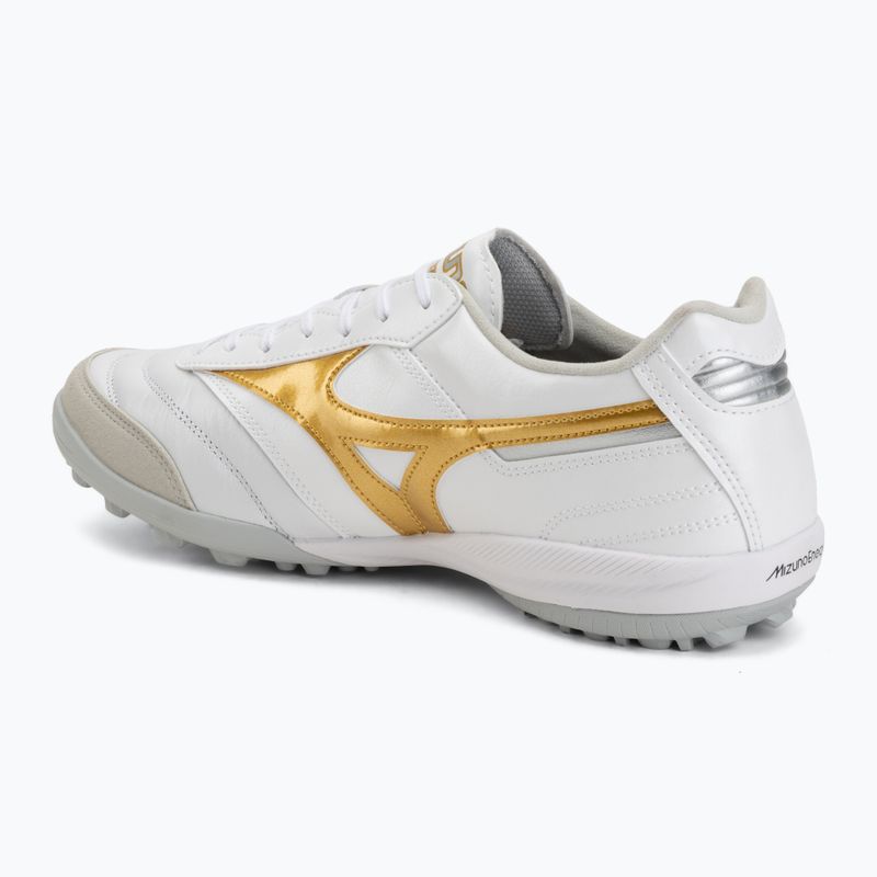 Scarpe da calcio Mizuno Morelia Sala Elite TF white/football gold/galaxy silver 3