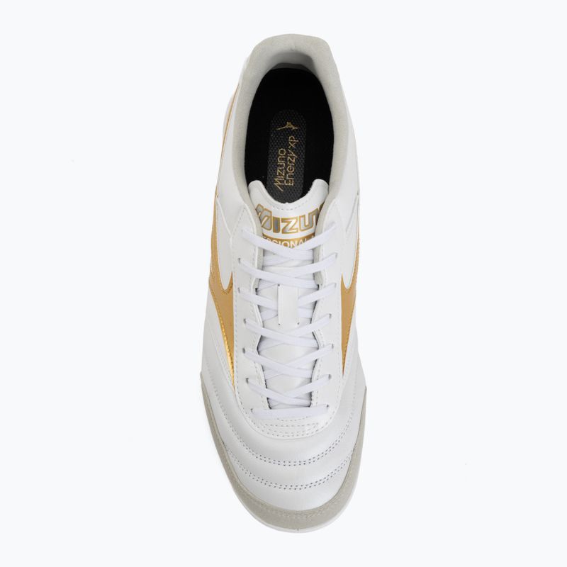Scarpe da calcio Mizuno Morelia Sala Elite IN white/football gold/galaxy silver 5