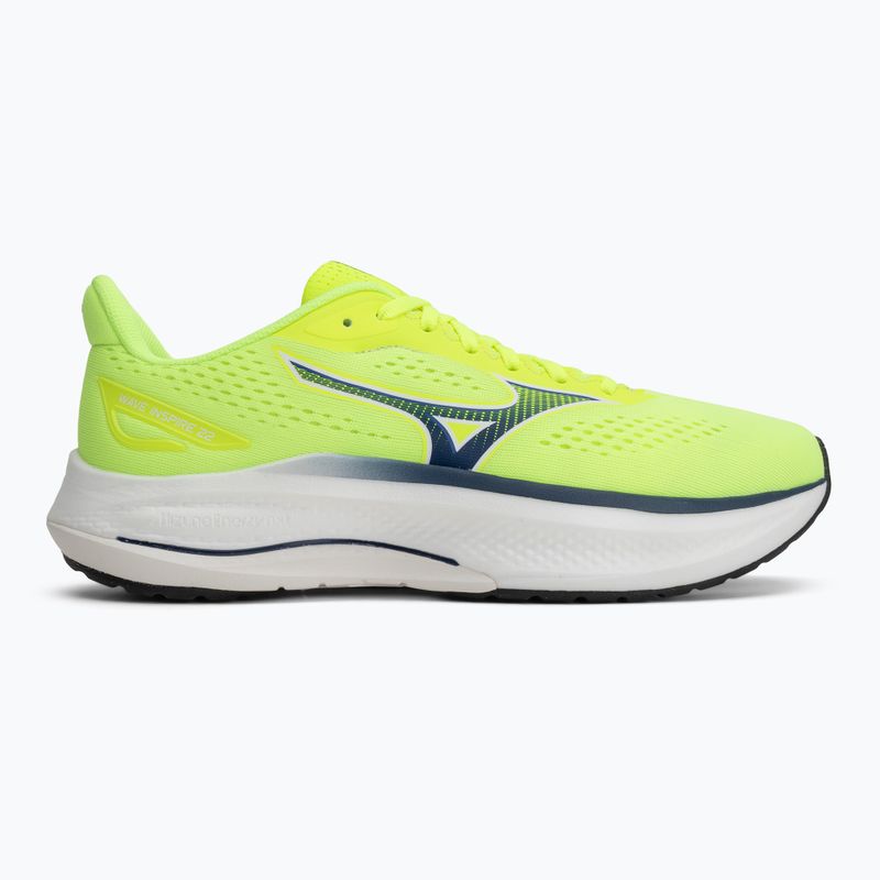 Scarpe running da uomo Mizuno Wave Inspire 22 lightning yellow/dazzling blue 2