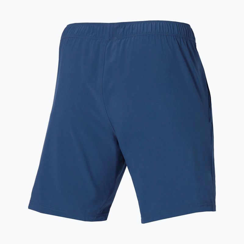 Pantaloncini da uomo Mizuno 8 In Flex Short estate blue 2