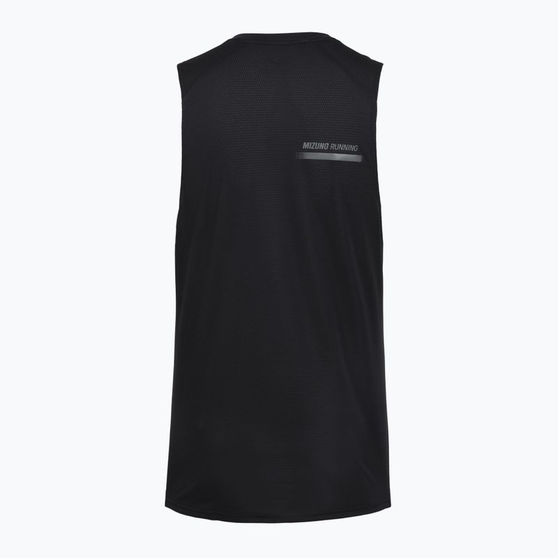 Canotta running uomo Mizuno Active DryAeroFlow Tank Top black 2