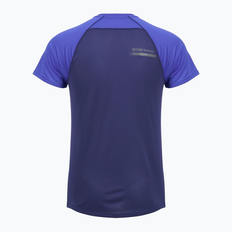 Maglia running uomo Mizuno Active DryAeroFlow Tee dazzling blue 2